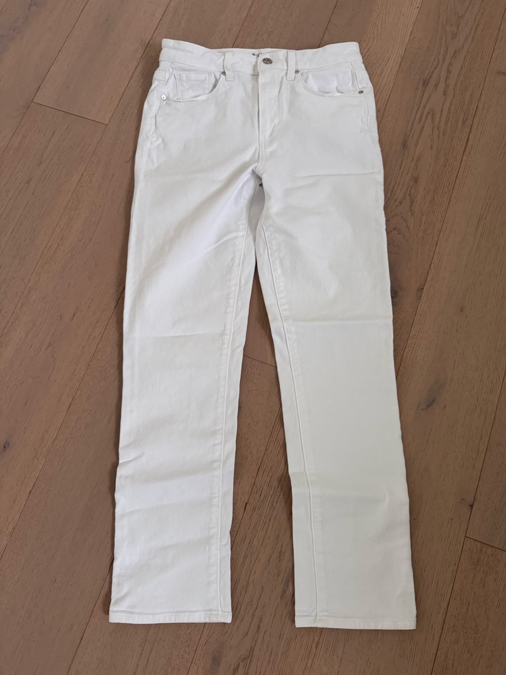 Paige Gemma Straight Leg Jeans – White – Size 28
